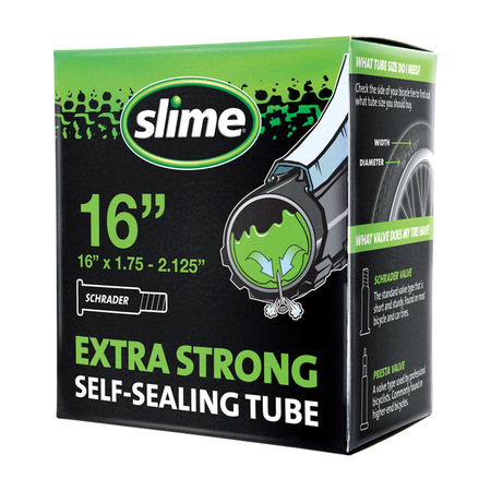 SLIME BIKE TUBE W/SLIME 16"" 30051